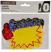 promotiestickers special 14 cm papier geel 10 stuks