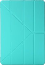 Shop4 - iPad 10.2 (2021) Hoes - Origami Smart Book Cover Mint Groen