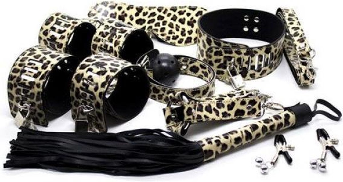 Goedkoopste Complete Bondage Kit - Leopard