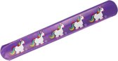Klaparmband eenhoorn paars 22 cm