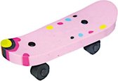 gum Skateboard meisjes rubber lichtroze/zwart