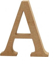 houten letter A 8 cm