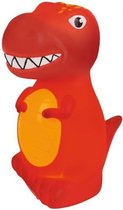 nachtlamp T-Rex junior 13,5 x 16,5 cm rood/oranje
