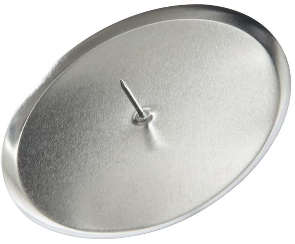 Kaarsenhouder Ijzer Advent Dia8cm Zilver