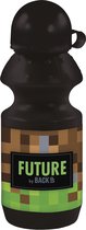 Future By Backup Waterfles Junior 330 Ml Zwart/groen/bruin