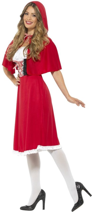 SMIFFY'S - Rode miss Roodkapje kostuum voor vrouwen - L - Smiffys