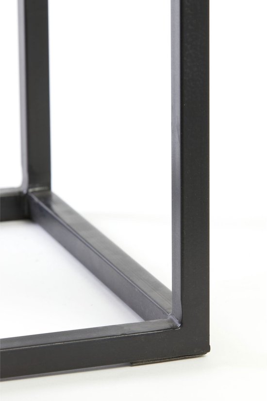 Light&living Colonne S/2 30x30x83+36x36x103 cm BRYSON bois noir mat