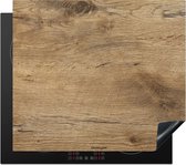 KitchenYeah® Inductie beschermer 58,3x51,3 cm - Bruin - Houtmotief - Afdekplaat voor kookplaat - Inductieplaat mat - Beschermingsmat - Beschermplaat - Keuken bescherm decoratie - Afdek kookplaten