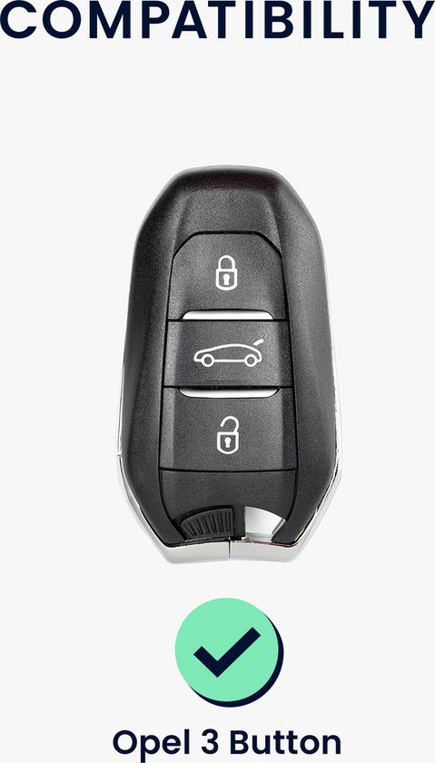 Autosleutel hoesje - TPU Sleutelhoesje - Sleutelcover - Autosleutelhoes - Geschikt voor Kia - zwart - B3