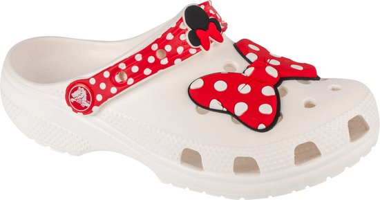 Crocs Classic Disney Minnie Mouse Clog 208711-119, Enfants, Wit, Slippers, taille: 32/33