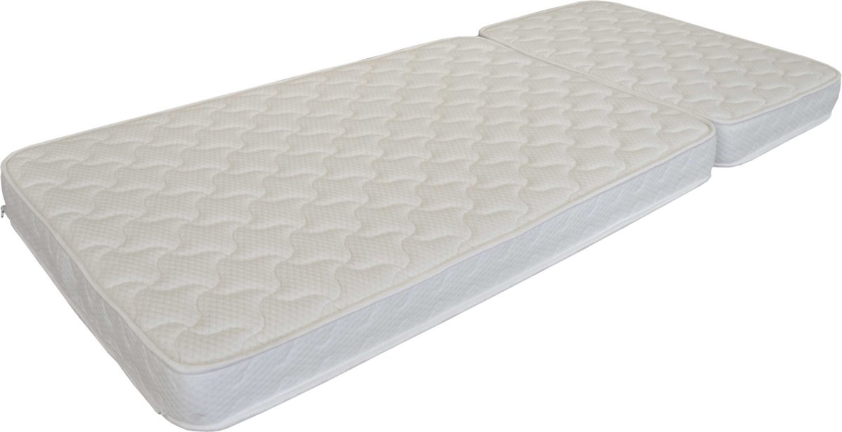 Verlengbare Matras Jumper 90x160>200cm - Koudschuim - Emob - Matrassen - Wit - Polyester; Polypropyleen; Koudschuim
