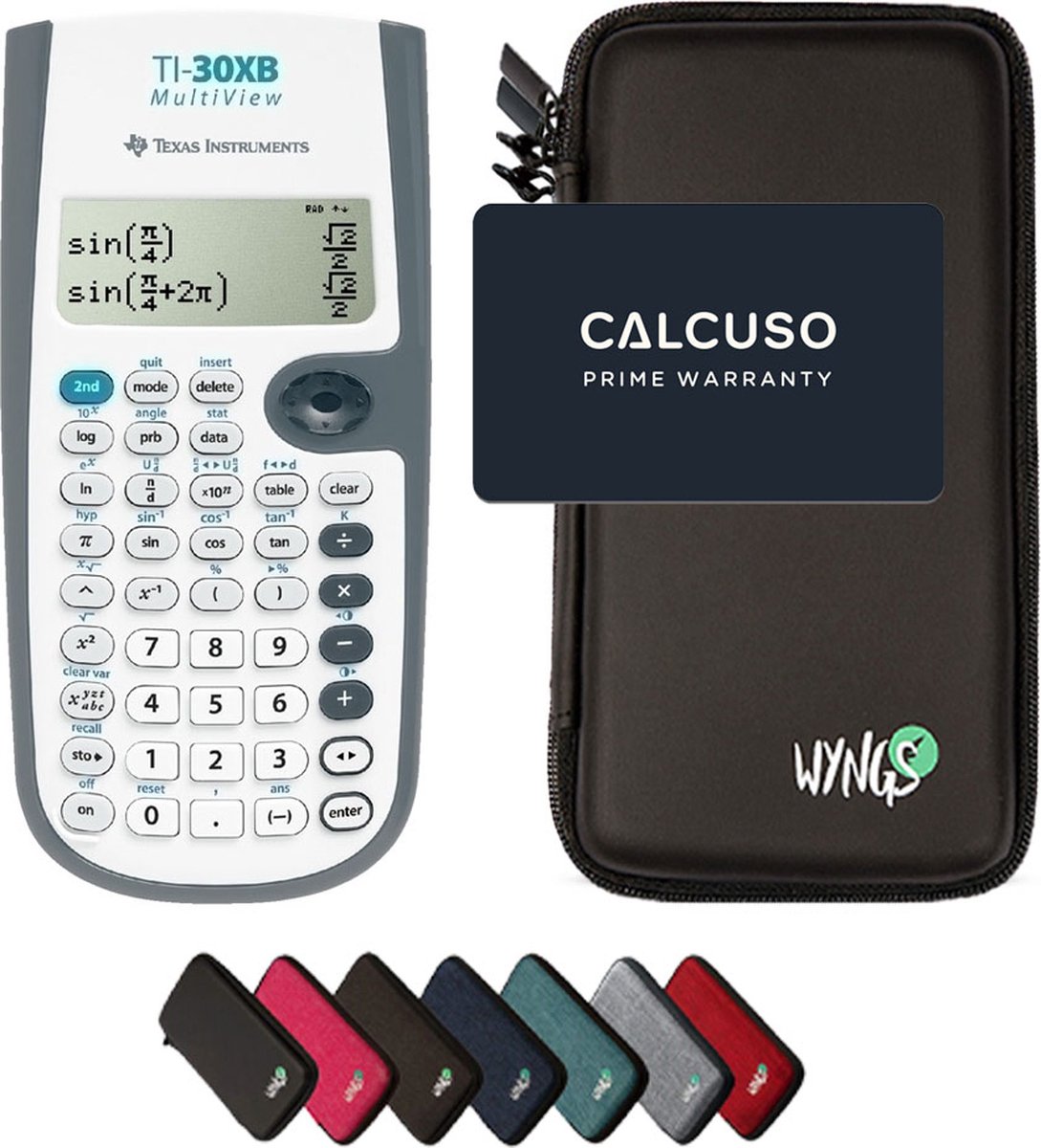 CALCUSO Basispakket zwart met Rekenmachine TI-30XB MultiView - Texas Instruments
