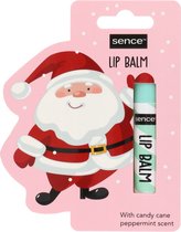 Sence lipbalsem - lippenbalsem kerst winter - kerstman Santa Claus - candy cane peppermint - zuurstok pepermunt - 3,5 gram