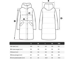 Gewatteerd & Winddicht - Navahoo WAFFELCHEN - Winterjas Dames - Volwassen - Lang - Dons - Capuchon - Sand - XXL