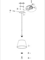 Steinhauer hanglamp Sparkled light - staal - - 8247ST