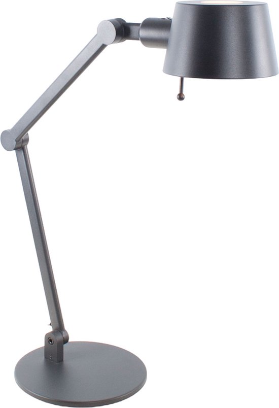 Verstelbare retro bureaulamp | zwart | E27