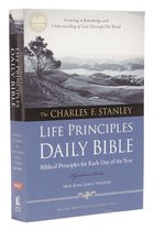 NKJV, Charles F. Stanley Life Principles Daily Bible, Paperback