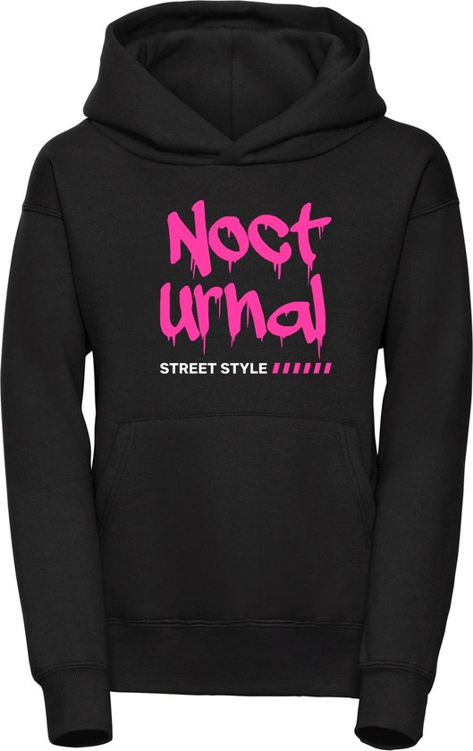 Hoodie - Sweater - Nocturnal - XL - Hoodie zwart