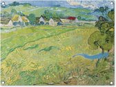Tuinschilderij Les Vessenots in Auvers - Vincent van Gogh - 80x60 cm - Tuinposter - Tuindoek - Buitenposter