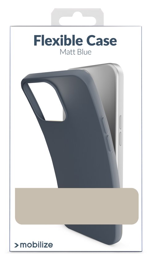 Coque Apple iPhone 11 - Mobilize - Série Rubber Gelly - Coque arrière en TPU - Blauw - Coque adaptée pour Apple iPhone 11