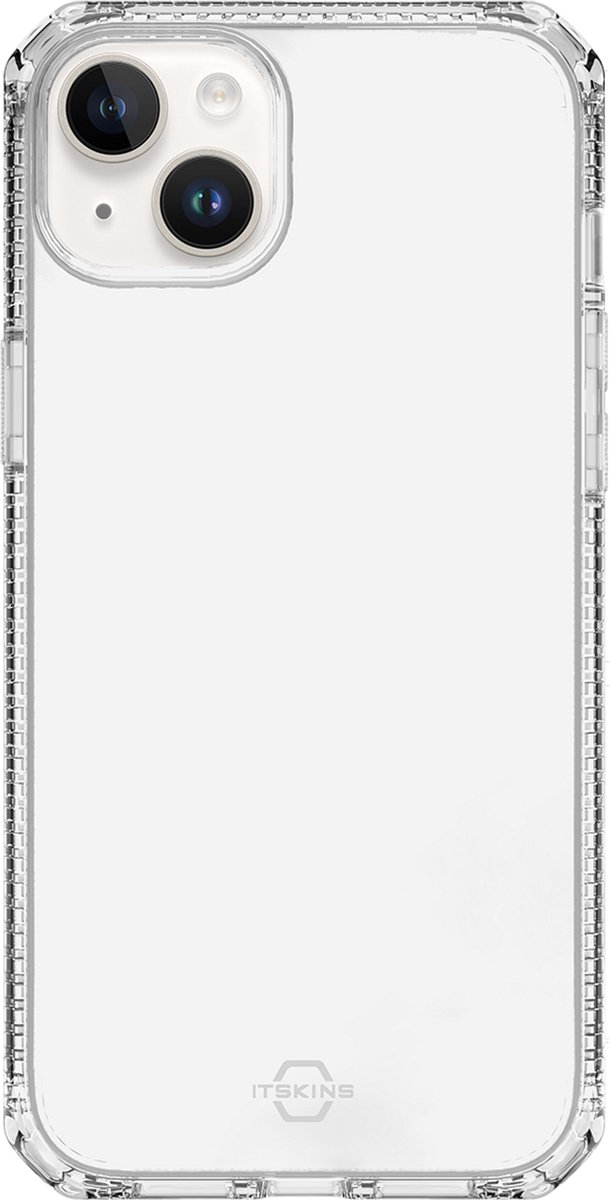 ITSkins Doorzichtig Hoesje geschikt voor Apple iPhone 14 Telefoonhoesje Flexibel TPU | ITSkins SpectrumClear-R Backcover Shockproof | Doorzichtig Telefoonhoesje iPhone 14 | Schokbestendig iPhone 14 Telefoonhoesje | Anti Shock Proof - Transparant