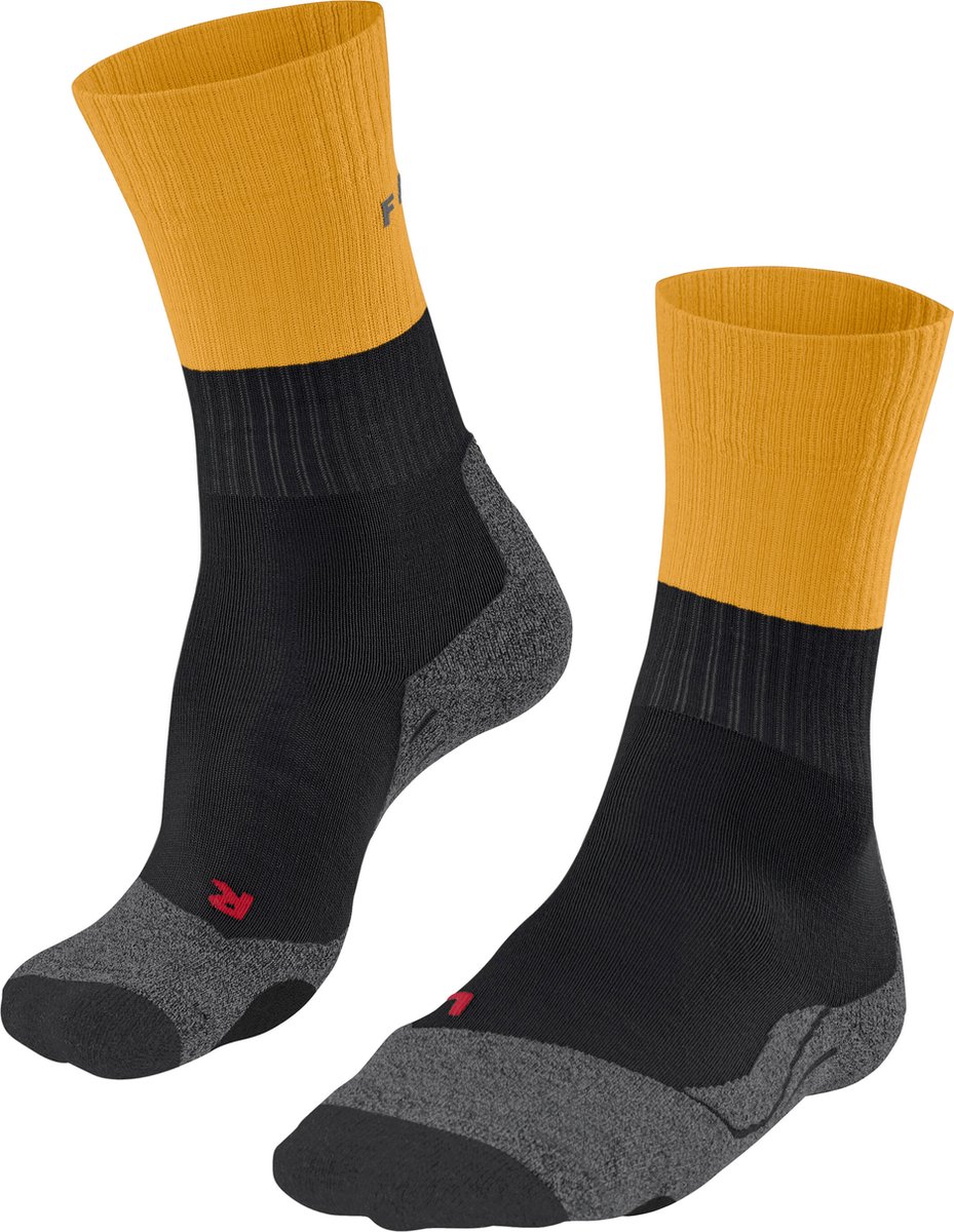 FALKE TK2 Wandelsokken anti blaren medium padding merinowol sportsokken heren Zwart