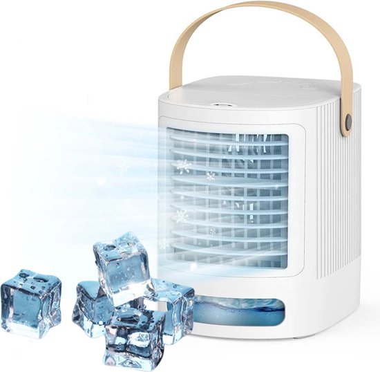 Draagbare airconditioners, verdampingsluchtkoeler met 3 snelheden, USB Draagbare airconditioners, verdampingsluchtkoeler met 3 snelheden, USB