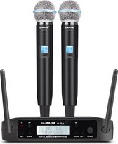 Microfoon Draadloos G-MARK GLXD4 - Professioneel UHF Systeem - Handheld Mic - Voor Podium Speech Bruiloft Show Band Huis Kerk - GLXD4-EU plug