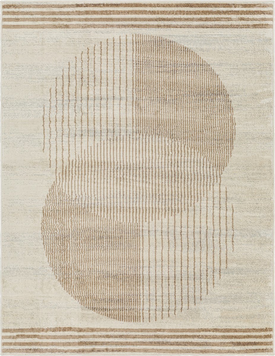 SURYA - ENSO2 Modern Scandinavisch Beige/Bruin Tapijt