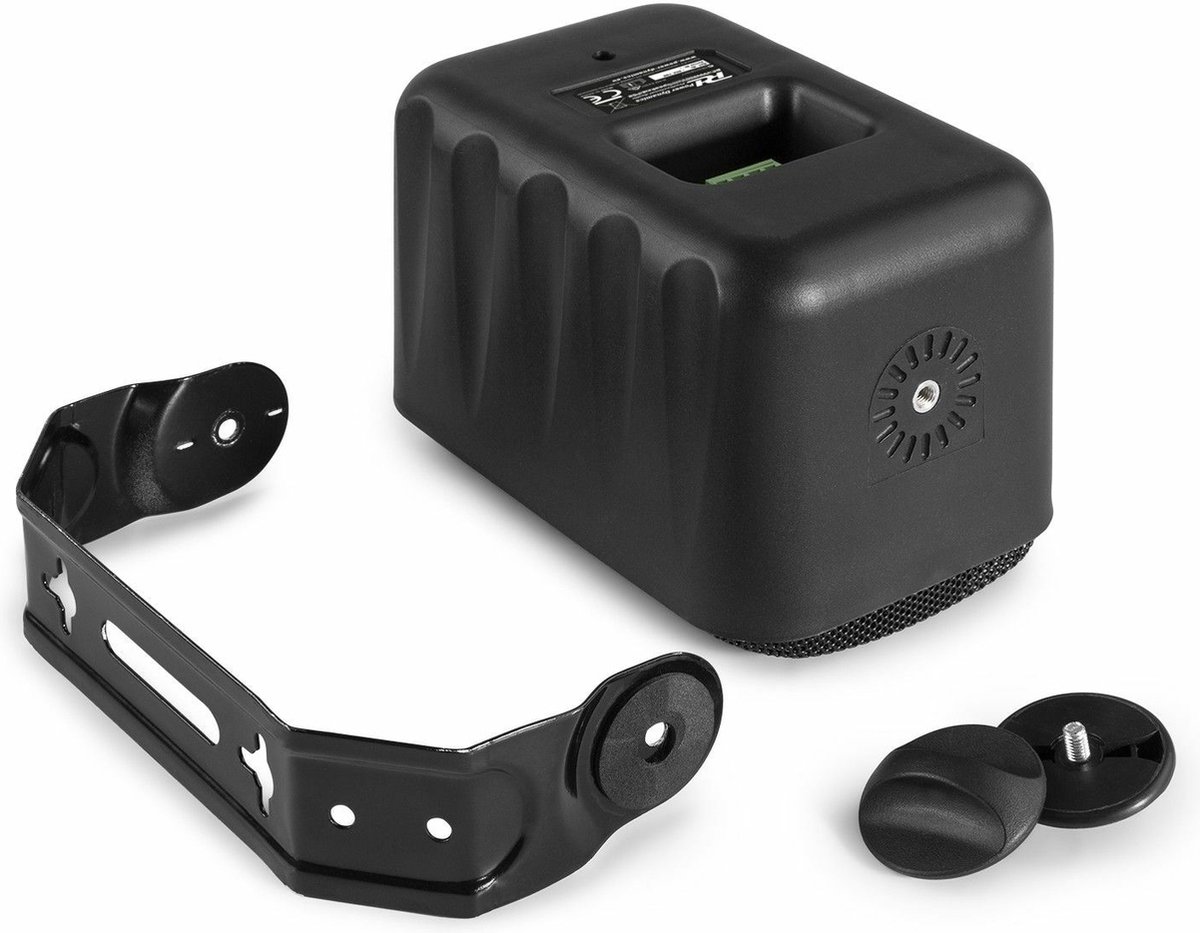 Power Dynamics buitenspeakerset - 6x zwarte 60W speakers en 100V versterker - Bluetooth & mp3 speler thumbnail 7