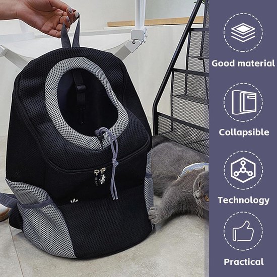 Kattenrugzak voor huisdieren, ruimtecapsule, katten en honden, rugzak, transparant, ademend, voor 5 kg huisdieren, katten, transporttas, kattenrugzak voor wandelen en kamperen (grijs