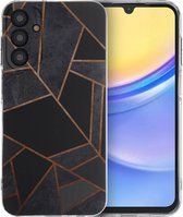 iMoshion Hoesje Geschikt voor Samsung Galaxy A15 (5G) / A15 (4G) Hoesje Siliconen - iMoshion Design hoesje - Zwart / Black Graphic