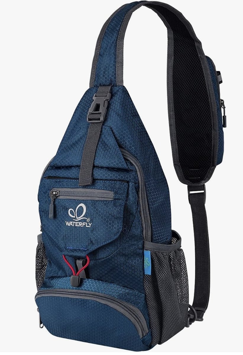 Bol.com Sling rugzak crossbody tas - opvouwbaar voor wandelen reizen - schouder aanbieding