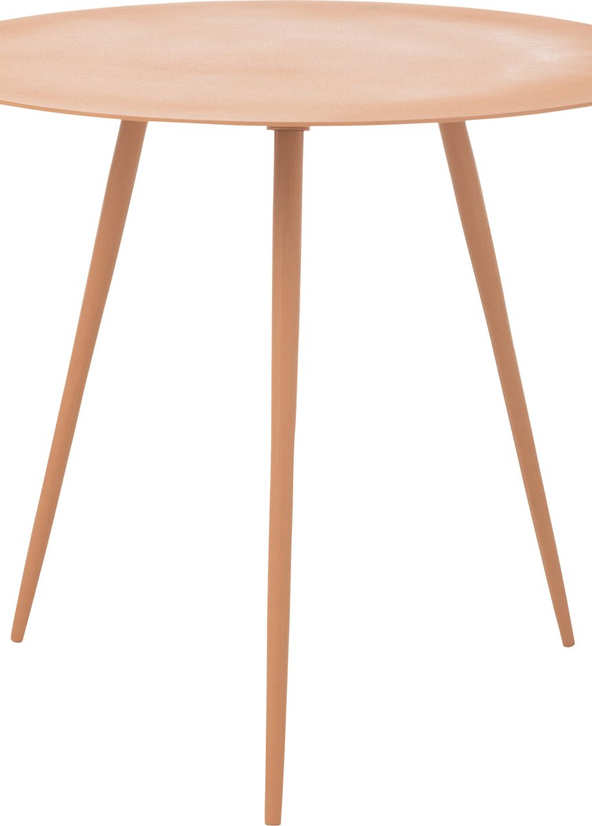 J-Line bijzettafel - ijzer - perzik