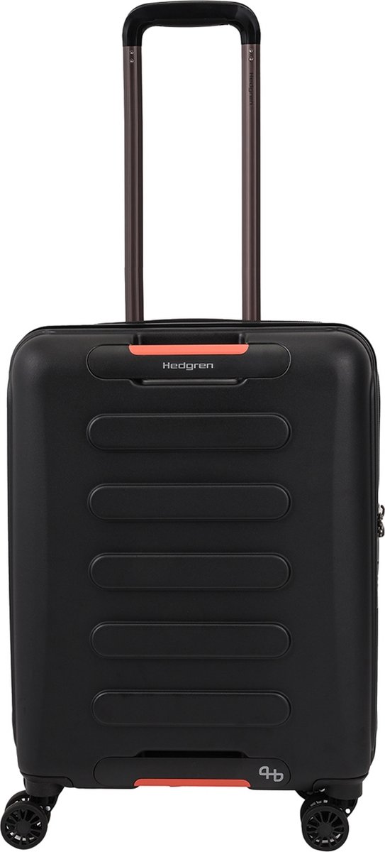 Hedgren GRIP XS Spinner 55 cm (cabineformaat) – Harde koffer met 4 wielen – TSA-slot – Gerecycled polycarbonaat – Lichtgewicht - Zwart