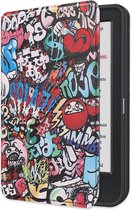 Hoes Geschikt voor Kobo Clara Colour Hoesje Bookcase Cover Book Case Hoes Sleepcover - Graffity