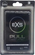 EXS Pull On Unique - 3 latexvrije condooms met pull-on strip