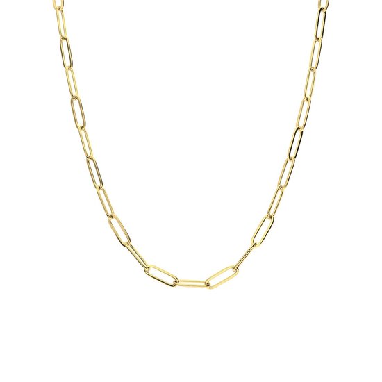 Lucardi Dames Stalen ketting closed forever 4mm - Ketting - Staal