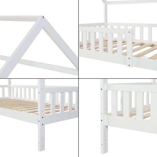 Kinderbed 90x200 | walnoot van massief hout ✔️ Petite Amélie