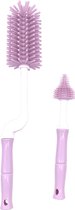 Bo Jungle B-Bottle Roze Siliconen Flessenborstel Set B540210