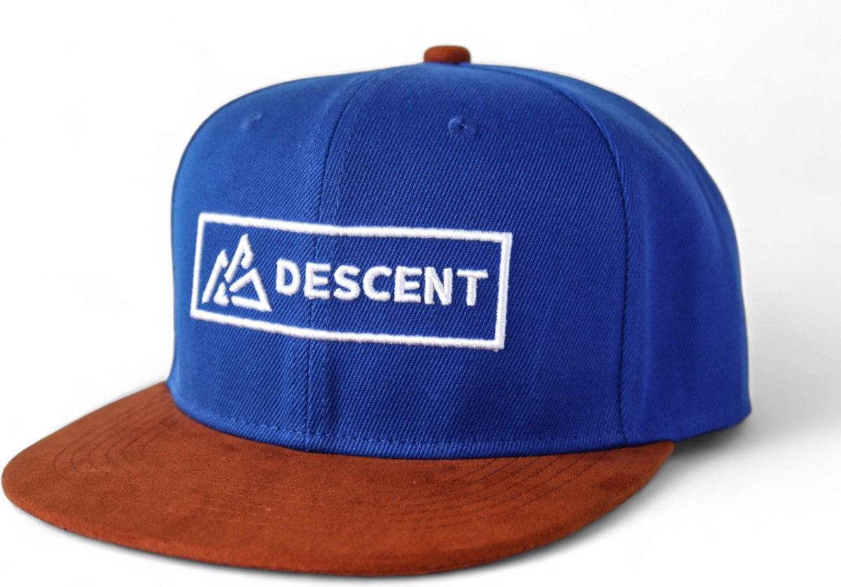 Descent | Snapback Cap - Blue/Brown Suede - Pet - Adjustable