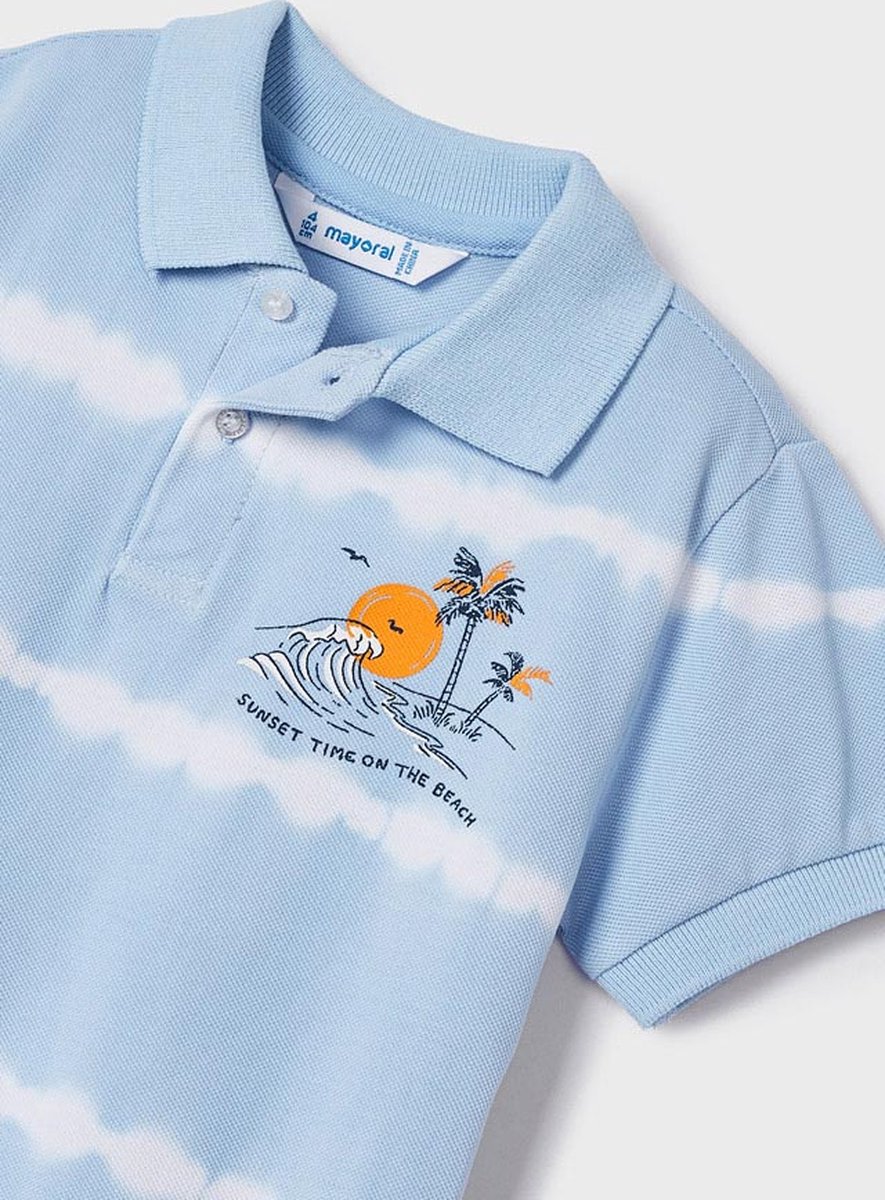 MAYORAL - Polo - Maat 92 - Jongens - blauw -