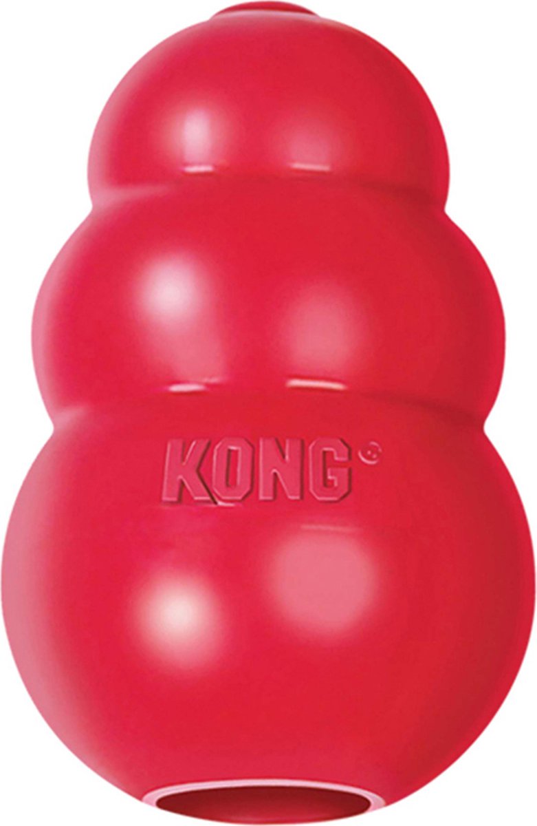 KONG Classic – Snackbal Honden Speelgoed – Rubber – 15.2cm – Rood – Maat XXL