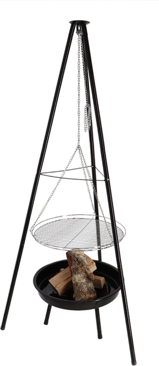 Esschert Design BBQ Fire Bowl with Tripod and Grill Grate