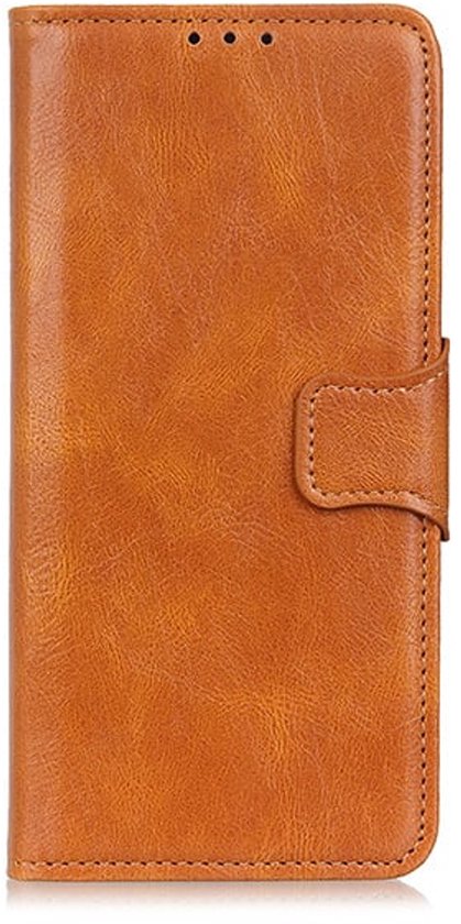 Étui de téléphone Business Book Case pour Motorola Moto G9 Play - Marron