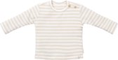 T-shirt à rayures Little Dutch - Manches longues - Mt. 74 – Sable/ Wit