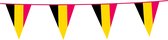 Wefiesta - Vlaggenlijn Belgie 20x30 cm (10 meter) - EK voetbal 2024 - EK voetbal versiering - Europees kampioenschap voetbal