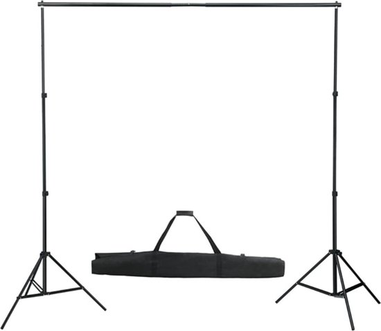 Foto: Vidaxl fotostudioset met lampen achtergrond en reflector