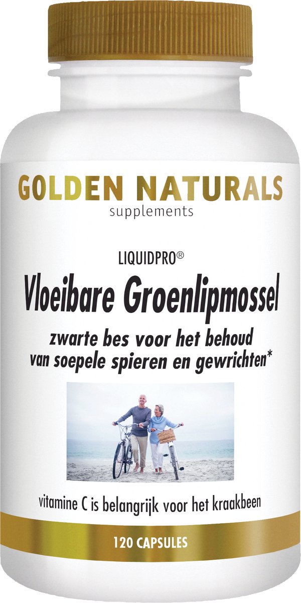 Goedkoopste Golden Naturals Vloeibare Groenlipmossel (120 softgel capsules