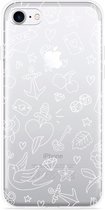 iPhone 7 Hoesje Tattoo wit - Designed by Cazy